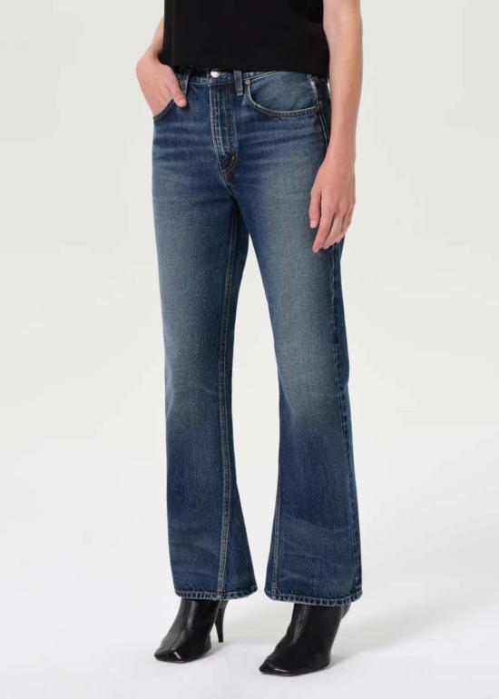  에이골디 데님 팬츠 아골드 킥부츠 앵클 진 스텐실 - AGOLDE