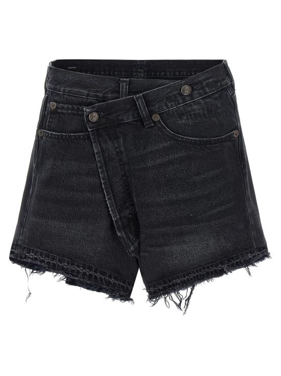 26SS 알13 데님 숏팬츠 R13W6055394BJAKEBLACK Black