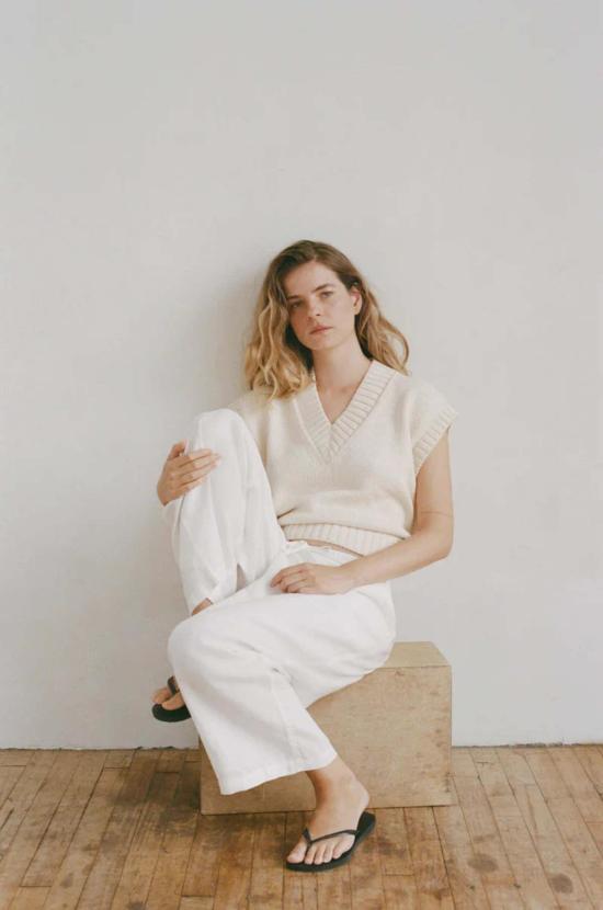  샤이나 모트 베스트 Shaina Mote Lalo 조끼 내츄럴 - SHAINA MOTE