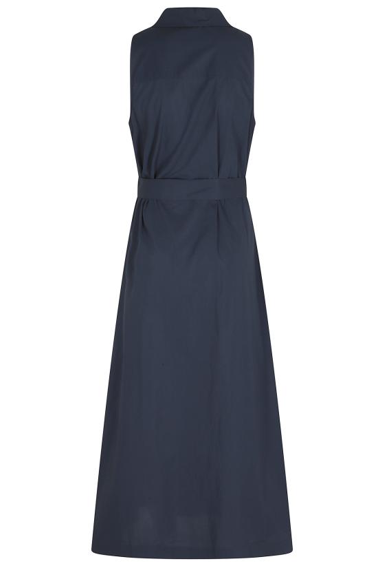  울리치 롱 원피스 코튼 포플린 셔츠 드레스 블루 - WOOLRICH