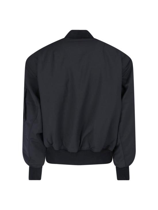 25FW 엔타이어 스튜디오 봄버 자켓 ESU W25 1047 BW BLACKWOOL Black - ENTIRE STUDIOS