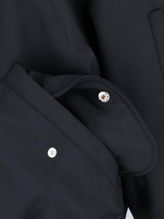 25FW 엔타이어 스튜디오 봄버 자켓 ESU W25 1047 BW BLACKWOOL Black - ENTIRE STUDIOS