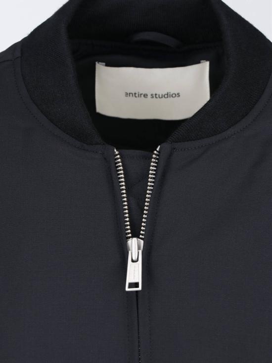 25FW 엔타이어 스튜디오 봄버 자켓 ESU W25 1047 BW BLACKWOOL Black - ENTIRE STUDIOS