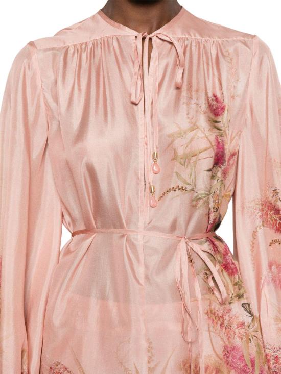 25FW 짐머만 블라우스 4251TSS255PNKBOTFLO PINK - ZIMMERMANN