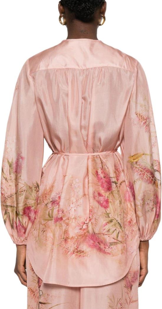 25FW 짐머만 블라우스 4251TSS255PNKBOTFLO PINK - ZIMMERMANN