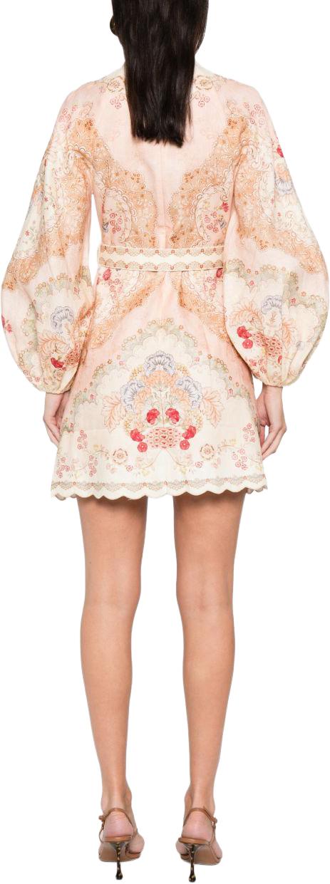 26SS 짐머만 숏 원피스 6470DRS263WPFB WHITE - ZIMMERMANN