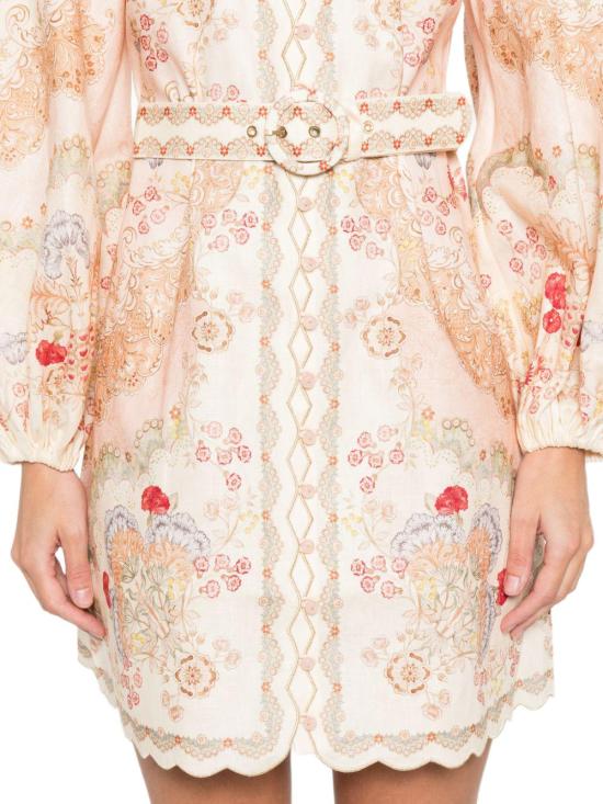 26SS 짐머만 숏 원피스 6470DRS263WPFB WHITE - ZIMMERMANN