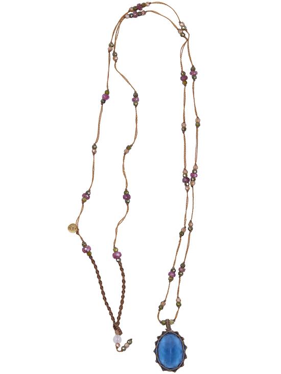 26SS 쉐어링 목걸이/팬던트 77TIB1BINDG INDIAN GLASS BLUE - SHARING