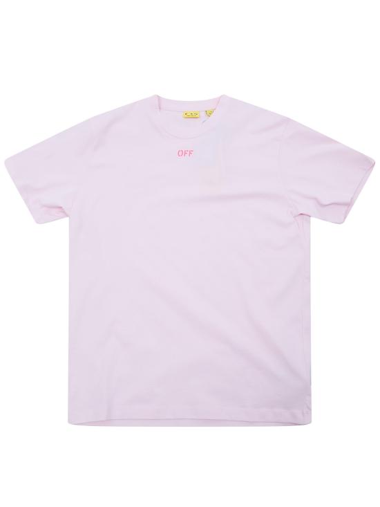 26SS [키즈] 오프화이트 티셔츠 44GAA001S26J006 683 BALLET SLIPPER