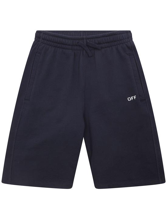 26SS [키즈] 오프화이트 쇼츠/버뮤다 44BCI001S26F003 001 BLACK