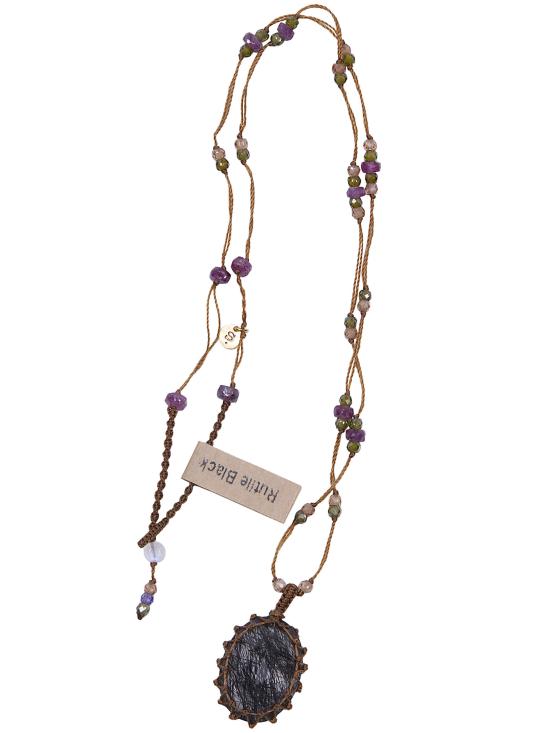 26SS 쉐어링 목걸이/팬던트 53TIB3BRUTQUA QUARTZ BLACK - SHARING