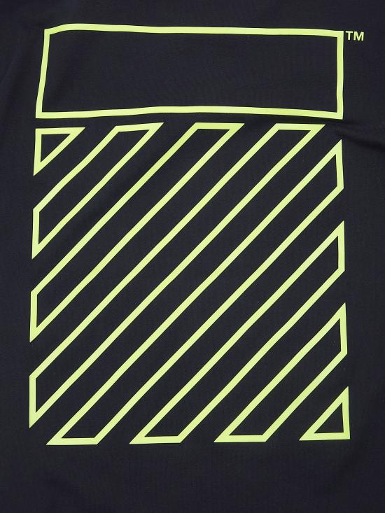 26SS [키즈] 오프화이트 티셔츠 44BAA002S26J004 001 BLACK - OFF WHITE