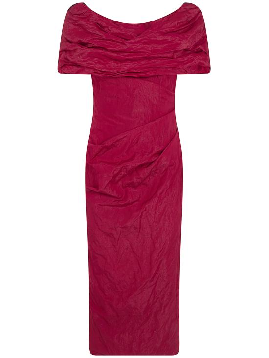 26SS 마그다뷰트림 미디 원피스 225526 RED