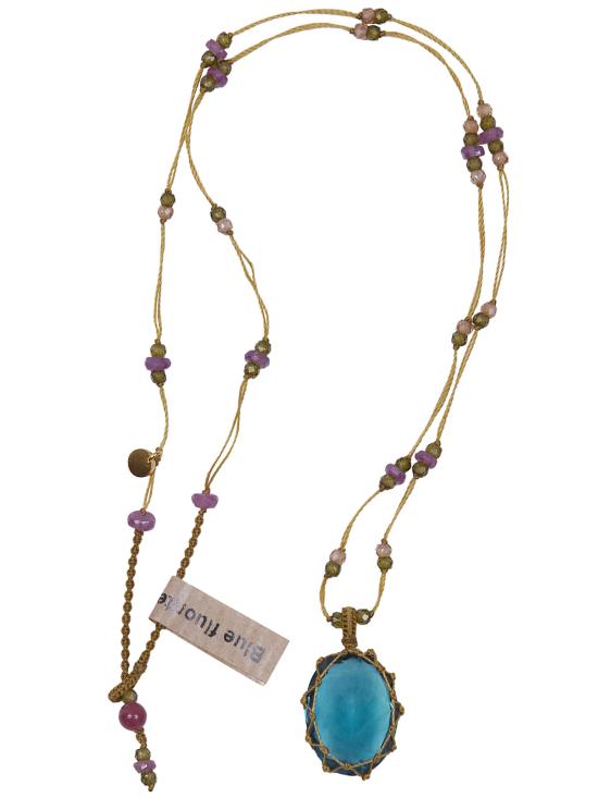 26SS 쉐어링 목걸이/팬던트 53TIB4BFLUO FLUORITE BLUE - SHARING