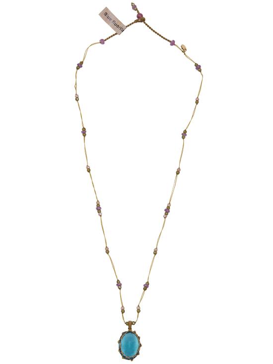 26SS 쉐어링 목걸이/팬던트 53TIB4BFLUO FLUORITE BLUE