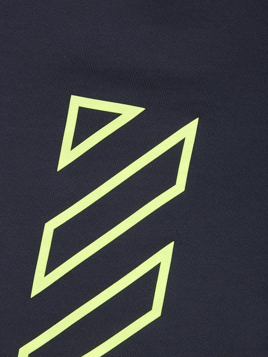 26SS [키즈] 오프화이트 쇼츠/버뮤다 44BCI001S26F002 001 BLACK - OFF WHITE