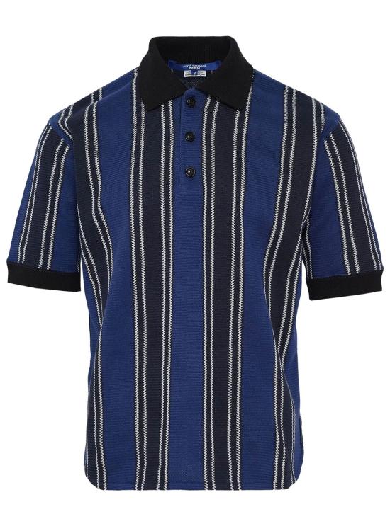 26SS 준야 와타나베 꼼데가르송 폴로 티셔츠 WQT009051 NAVY BLUE WHITE