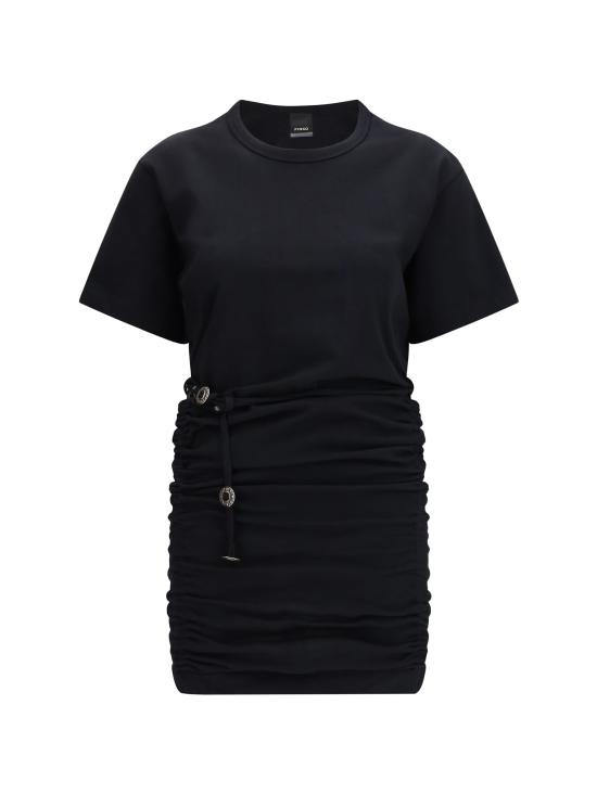 26SS 핑코 숏 원피스 106909A3AR Z99 BLACK