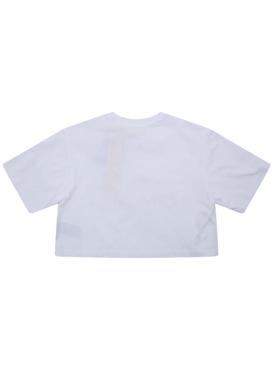 26SS [키즈] 오프화이트 티셔츠 44GAA019S26J001 100 WHITE - OFF WHITE