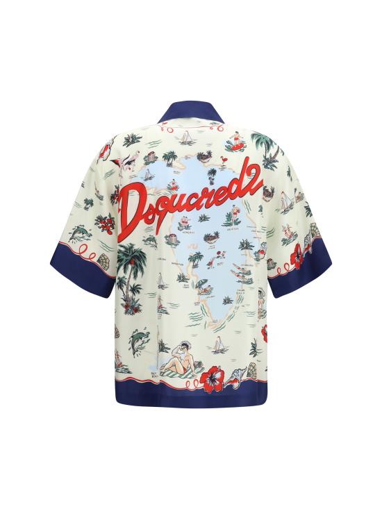 26SS 디스퀘어드2 반팔 셔츠 S71DM0835D35476 001S MULTICOLOUR - DSQUARED2