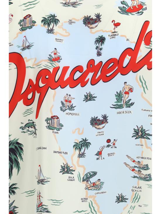 26SS 디스퀘어드2 반팔 셔츠 S71DM0835D35476 001S MULTICOLOUR - DSQUARED2