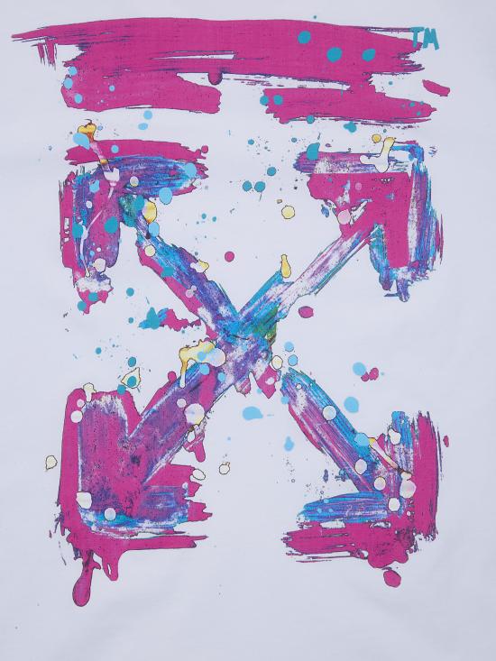 26SS [키즈] 오프화이트 티셔츠 44GAA001S26J005 100 WHITE - OFF WHITE