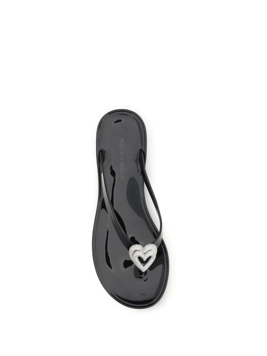 26SS 마흐앤마흐 뮬/슬리퍼 SS26S088805GUMBLK BLACK - MACH&MACH