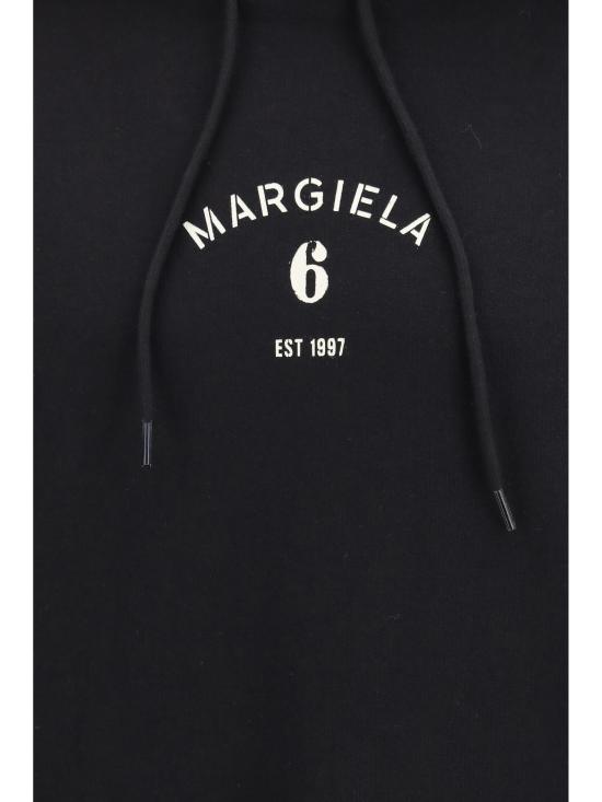 26SS MM6 메종마르지엘라 후드 티셔츠 SH2GU0031M25014 900 BLACK - MM6 MAISON MARGIELA