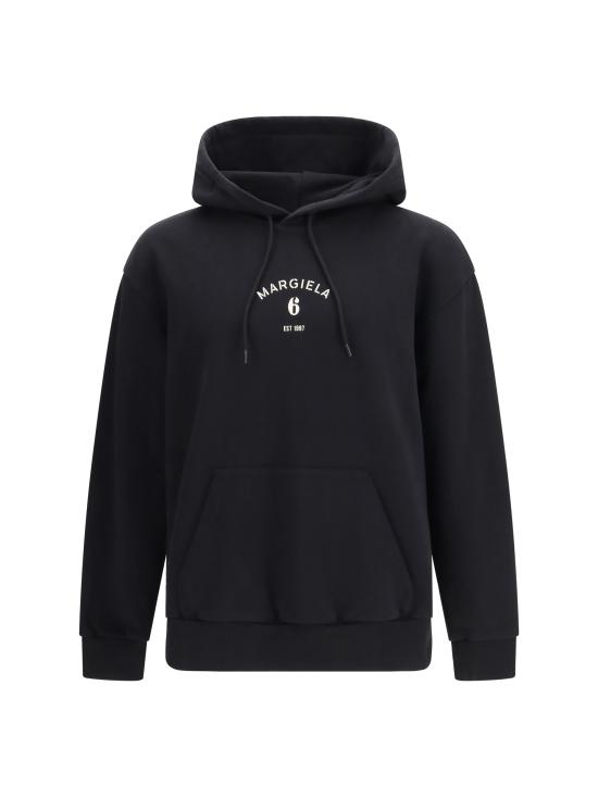 26SS MM6 메종마르지엘라 후드 티셔츠 SH2GU0031M25014 900 BLACK