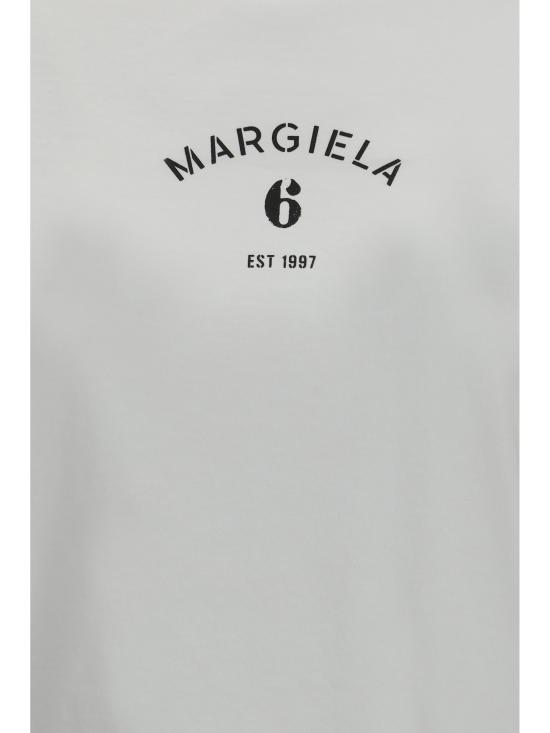 26SS MM6 메종마르지엘라 반팔 티셔츠 S62GD0216M20048 101 WHITE - MM6 MAISON MARGIELA