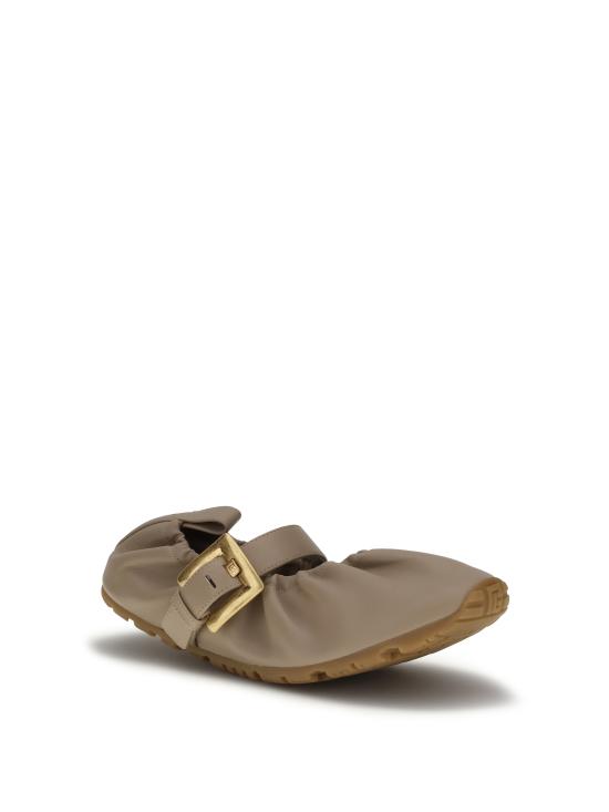 26SS 발망 플랫 슈즈 GN0UF761LPAN 8FI BEIGE - BALMAIN