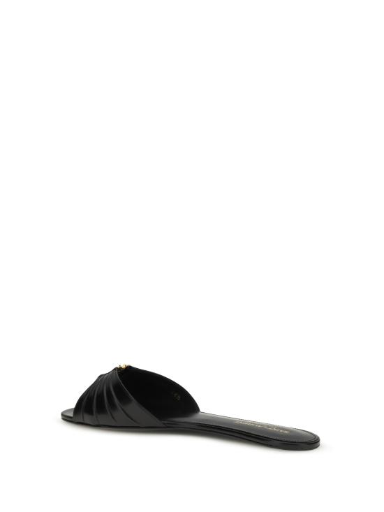 26SS 생로랑 뮬/슬리퍼 869658AAEHF 1000 BLACK - SAINT LAURENT