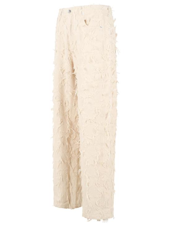 26SS 세퍼 데님 팬츠 MSS25NIKOSFRIFRINGED WHITE TWILL White - SEFR