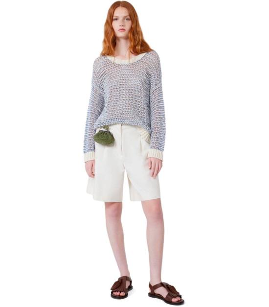 26SS 위켄드막스마라 숏팬츠 2615141022600 001 38 Ivory - WEEKEND MAX MARA