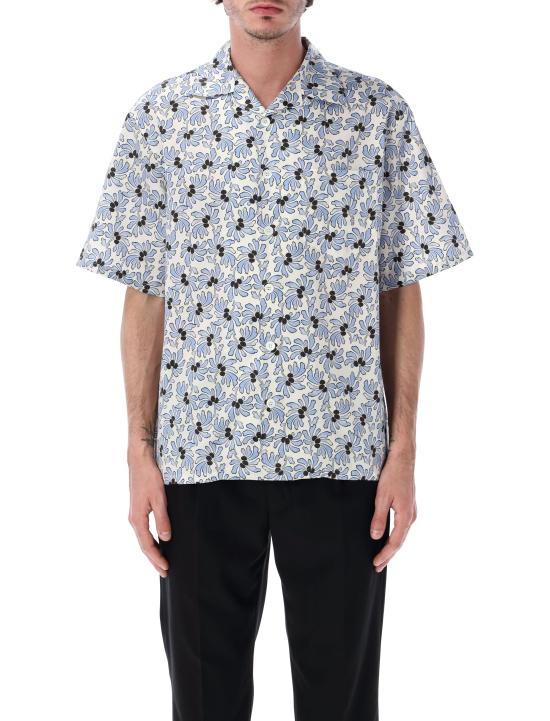 26SS 프라다 반팔 티셔츠 UCS41419GU F0EL0 IVORY LIGHT BLUE