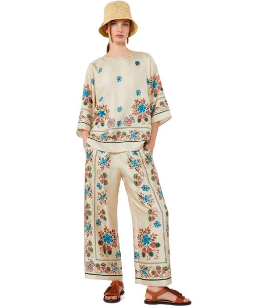 26SS 위켄드막스마라 팔라초 팬츠 2615131032600 001 38 Ivory - WEEKEND MAX MARA