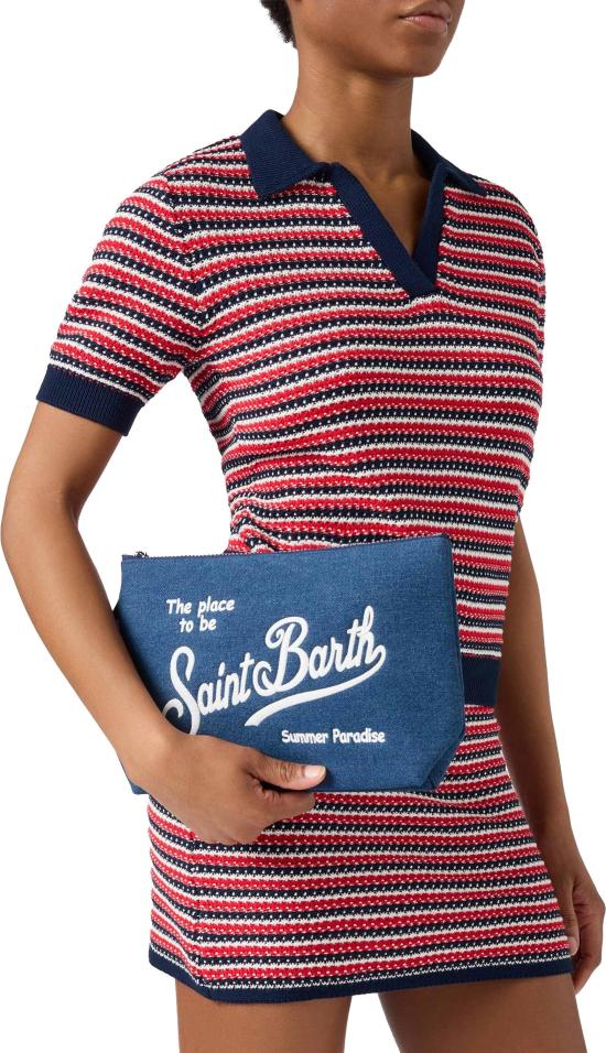 26SS 세인트바쓰 클러치/파우치 ALI001700436L BLUE - MC2 SAINT BARTH