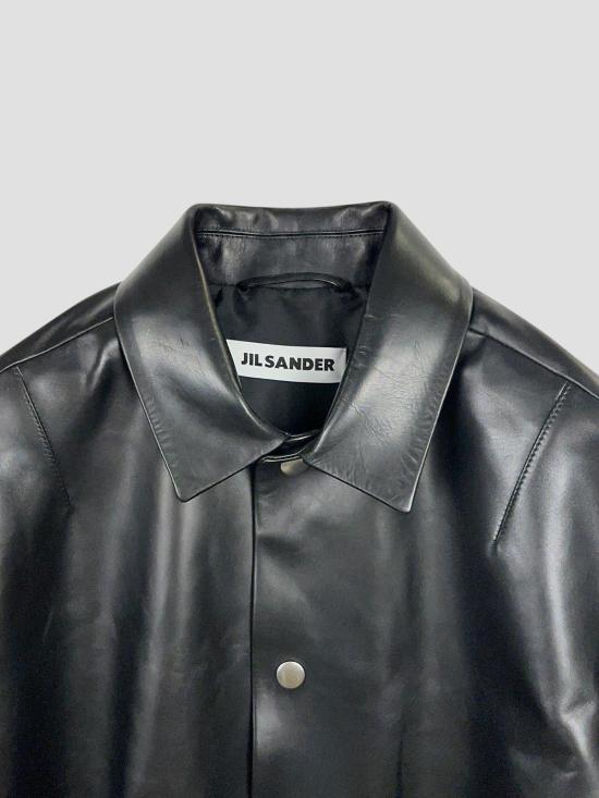 26SS 질샌더 가죽 자켓 J21SW0135J07231 001 BLACK - JIL SANDER