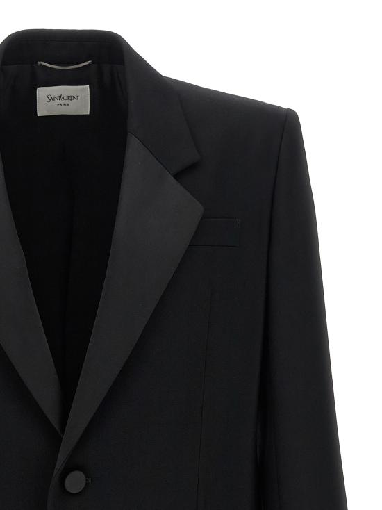 26SS 생로랑 수트 자켓 859869Y7E631000 Black - SAINT LAURENT