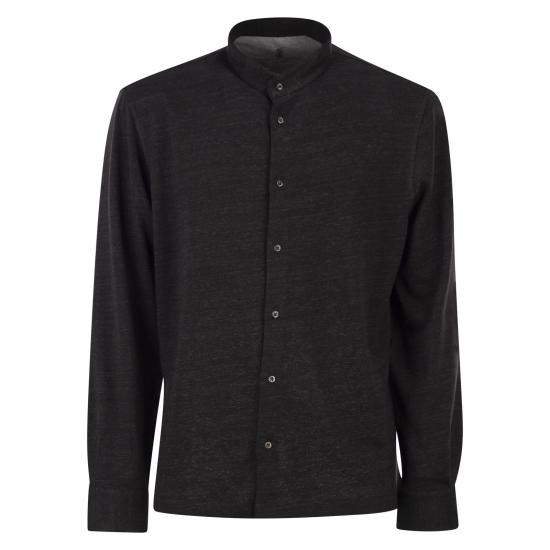 26SS 브루넬로 쿠치넬리 긴팔 셔츠 MR8273920 ANTHRACITE