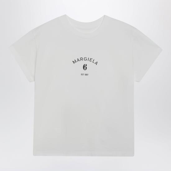 26SS MM6 메종마르지엘라 반팔 티셔츠 S62GD0216M20048 White