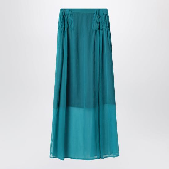 26SS 드리스 반 노튼 롱 스커트 108473040 Green