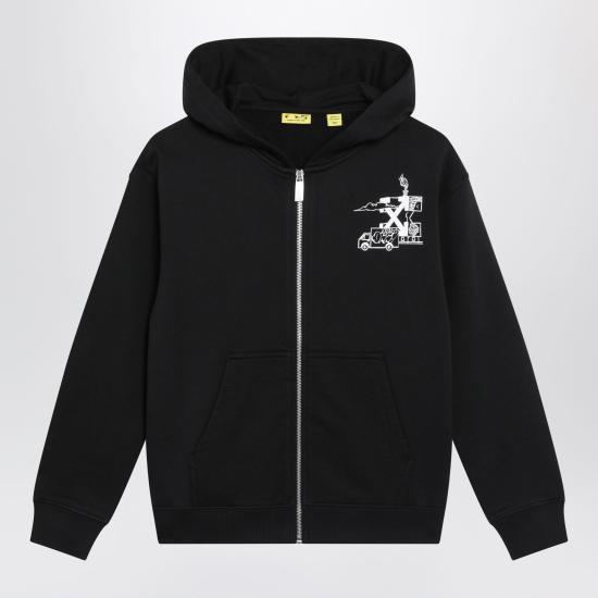 26SS [키즈] 오프화이트 캐주얼 자켓 OBBE001S26FLE001 Black