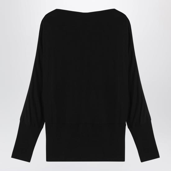 26SS 토템 긴팔 티셔츠 262 WRT0667FB0635 Black - TOTEME