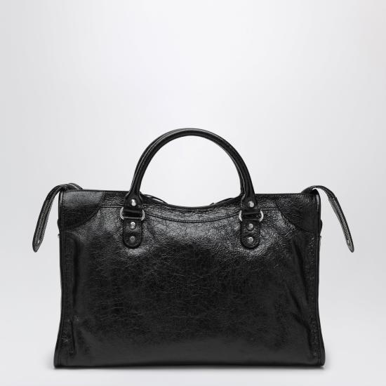 26SS 발렌시아가 르 시티 백 미디움 8657602ACLR Black - BALENCIAGA
