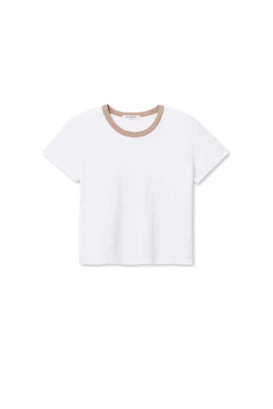  퍼펙트 화이트 티 반팔 티셔츠 빌리 콘트라스트 티 - PERFECT WHITE TEE