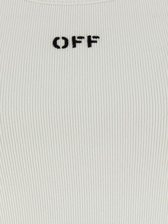  오프화이트 민소매 티셔츠 오프 화이트 오프 스탬프 탑 - OFF WHITE