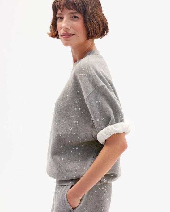  클레어 브이 스웨터 클레어 V. 스플래터 스웨트셔츠 - CLEARE V.