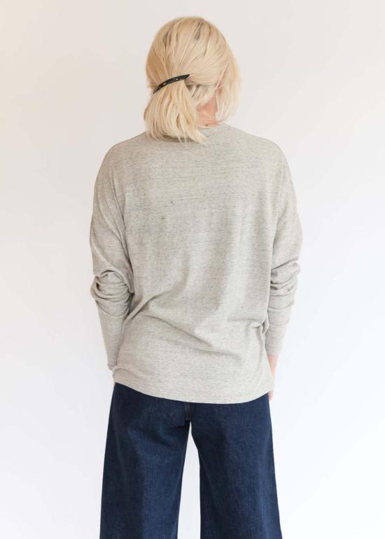  이치 앤티퀴트 긴팔 티셔츠 이치 앤티크 루즈핏 풀오버 탑 - ICHI ANTIQUITES