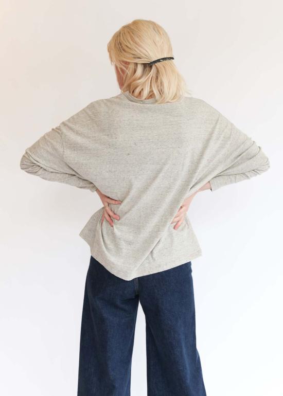  이치 앤티퀴트 긴팔 티셔츠 이치 앤티크 루즈핏 풀오버 탑 - ICHI ANTIQUITES